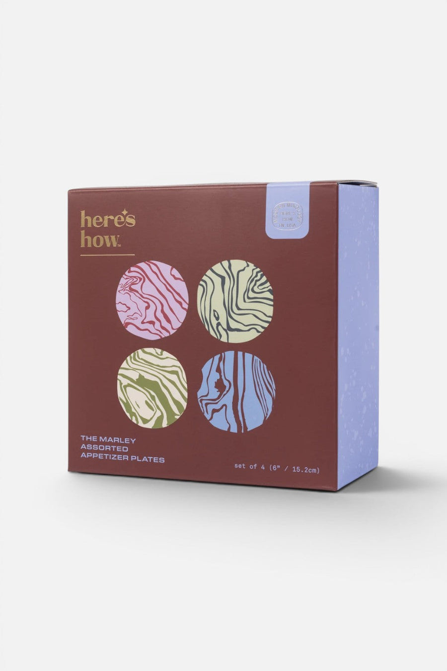 Here's How Marley Contour Appetizer Plates – side view