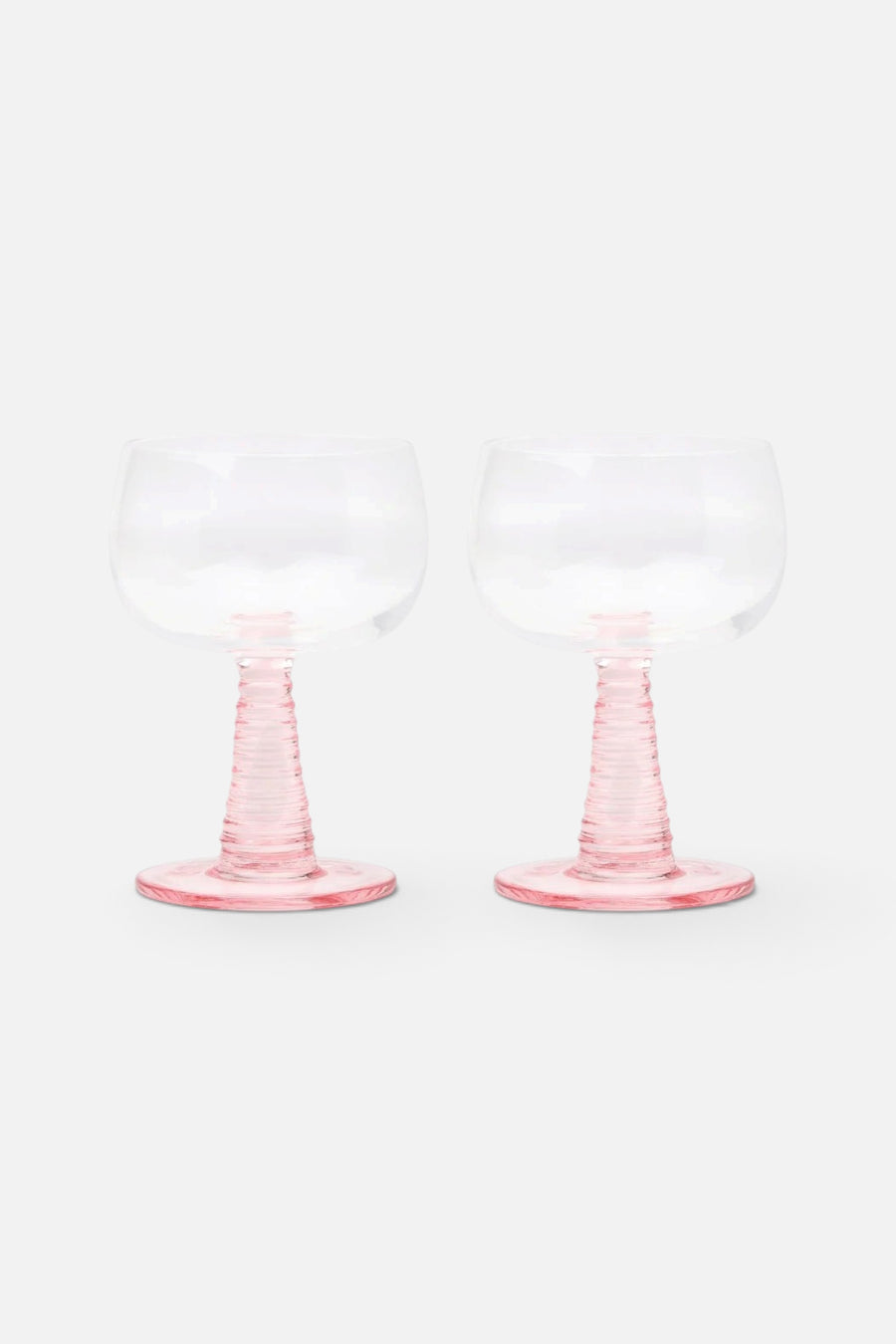 Here's How Romy Wine Glasses Set of 2 in Blush – front view