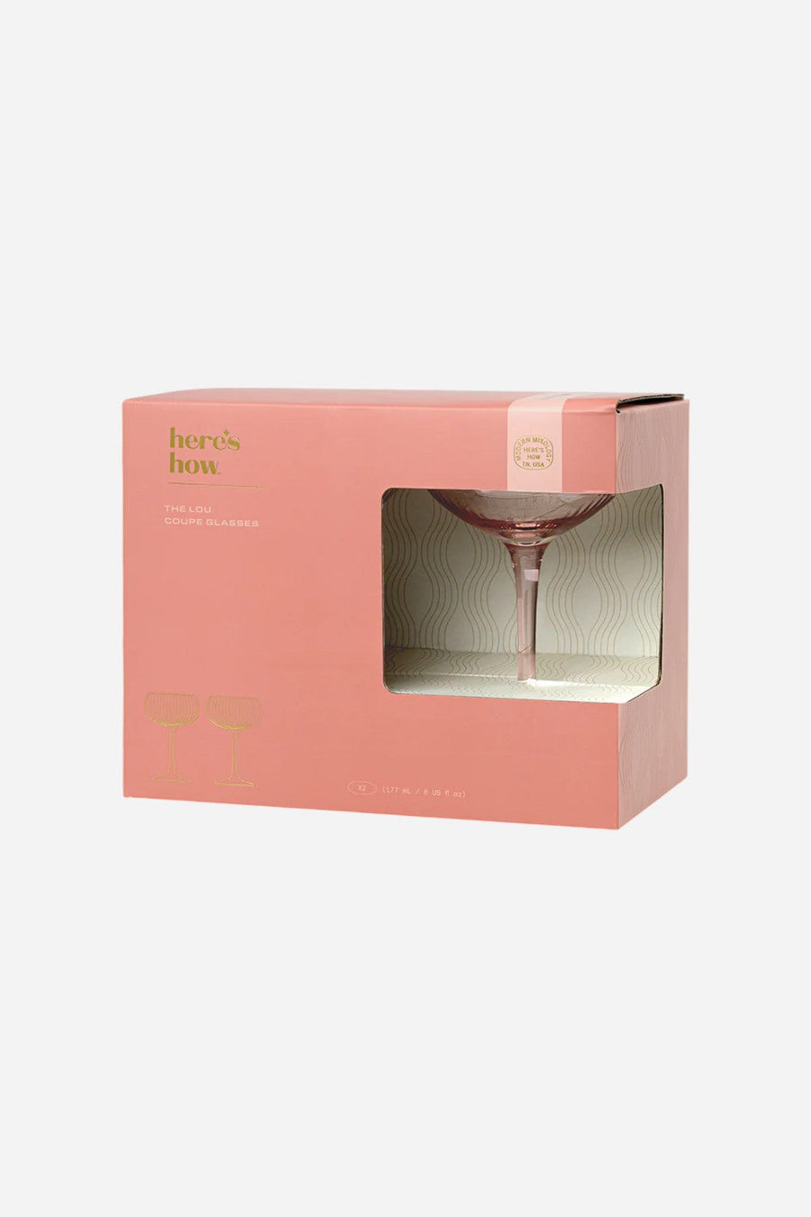 Here's How The Lou Coupe - Set of 2 Blush – back view