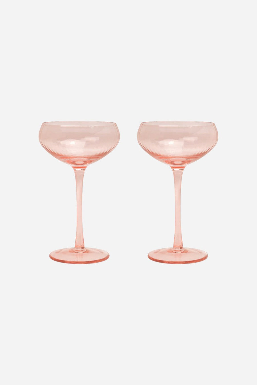 Here's How The Lou Coupe - Set of 2 Blush – front view
