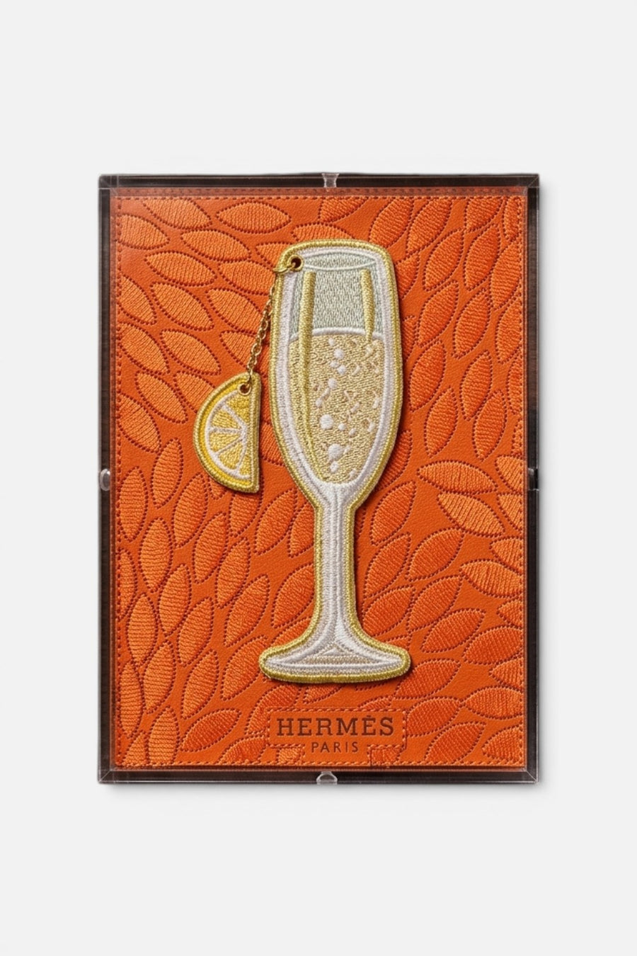 Stephen Wilson Studio Champs Hermes petite wall art, 6x8, framed front view.