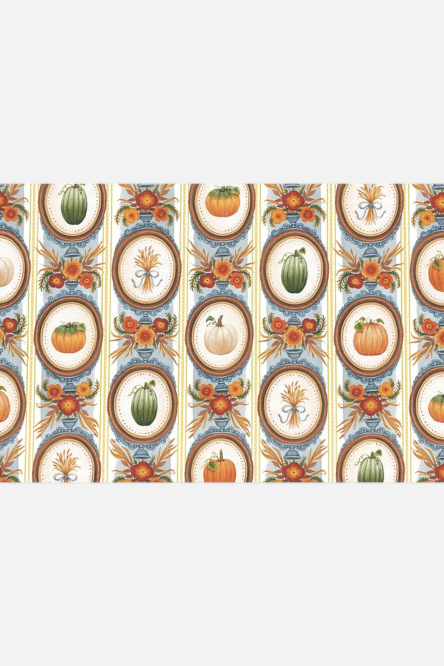 Hester & Cook Antique Pumpkin Frame Placemat – front view
