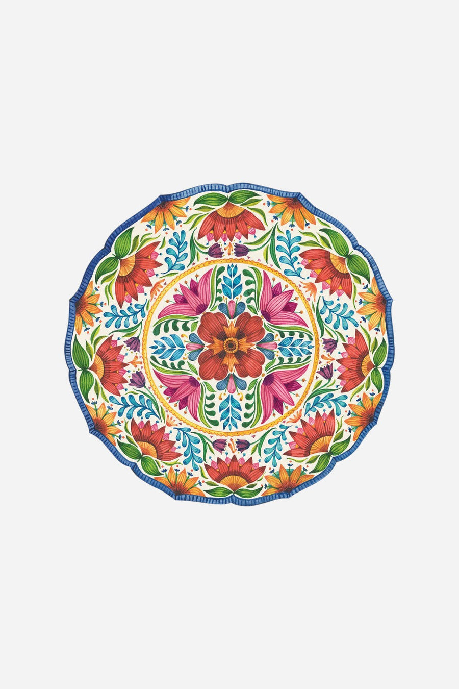 Hester & Cook Die-Cut Fiesta Floral Placemat – front view