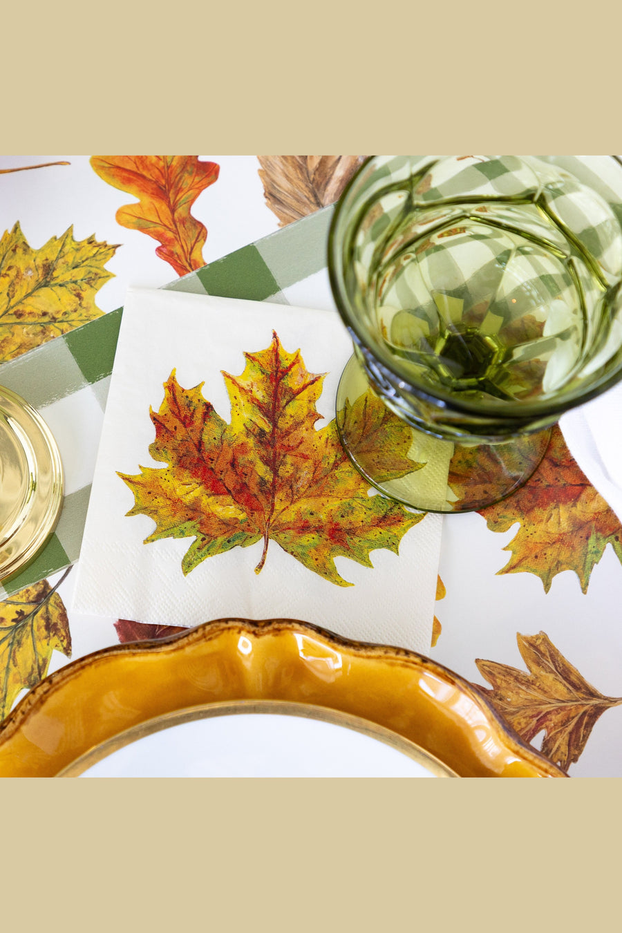 Hester & Cook Fall Foliage Cocktail Napkins – alternate