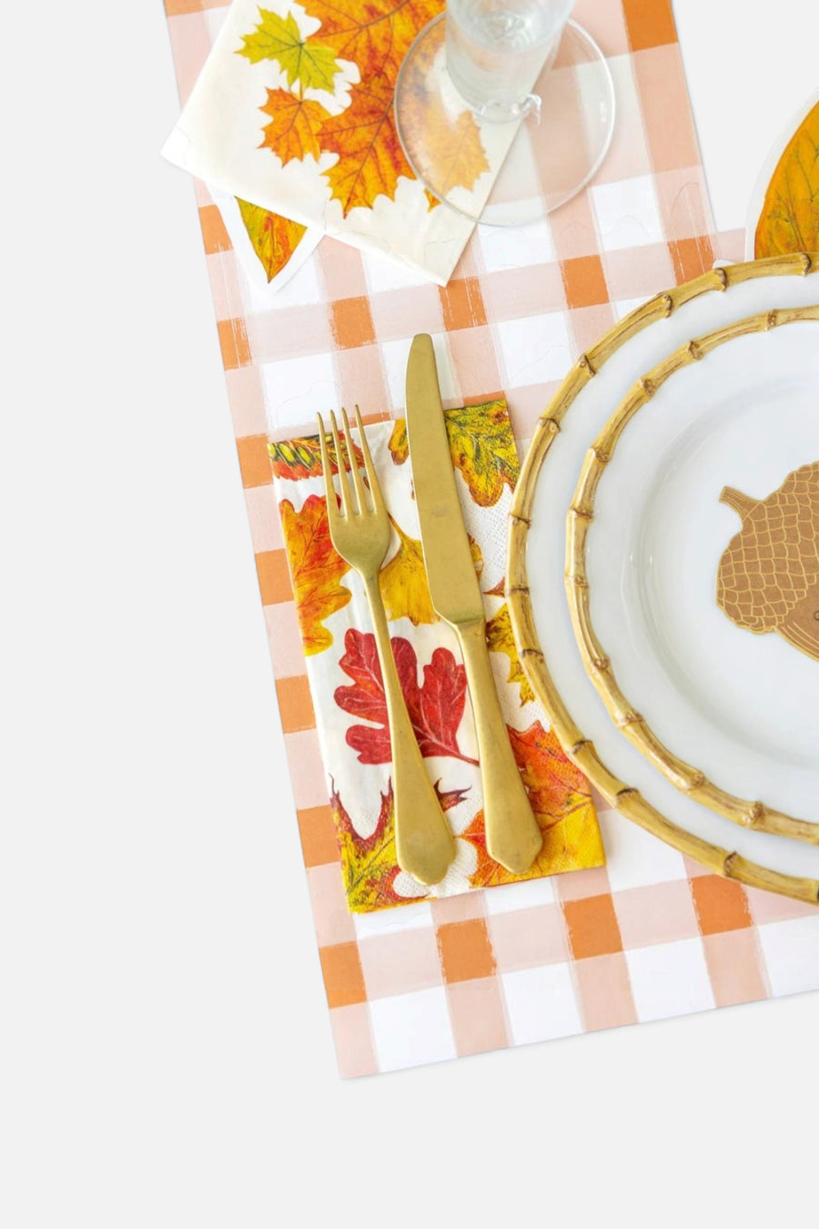 Hester & Cook Fall Foliage Guest Napkin – side view