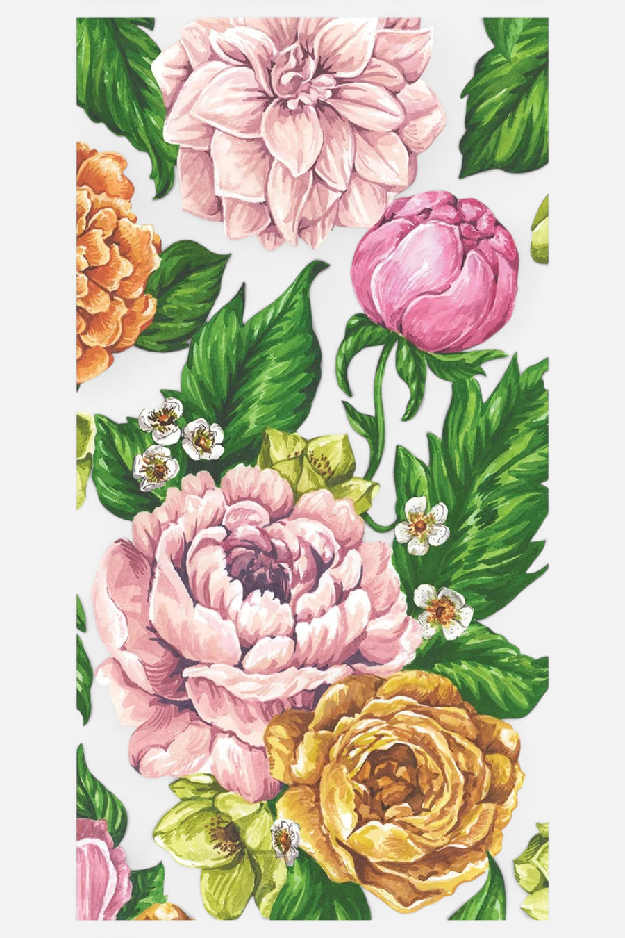 Hester & Cook Garden Derby Guest Napkin – front view