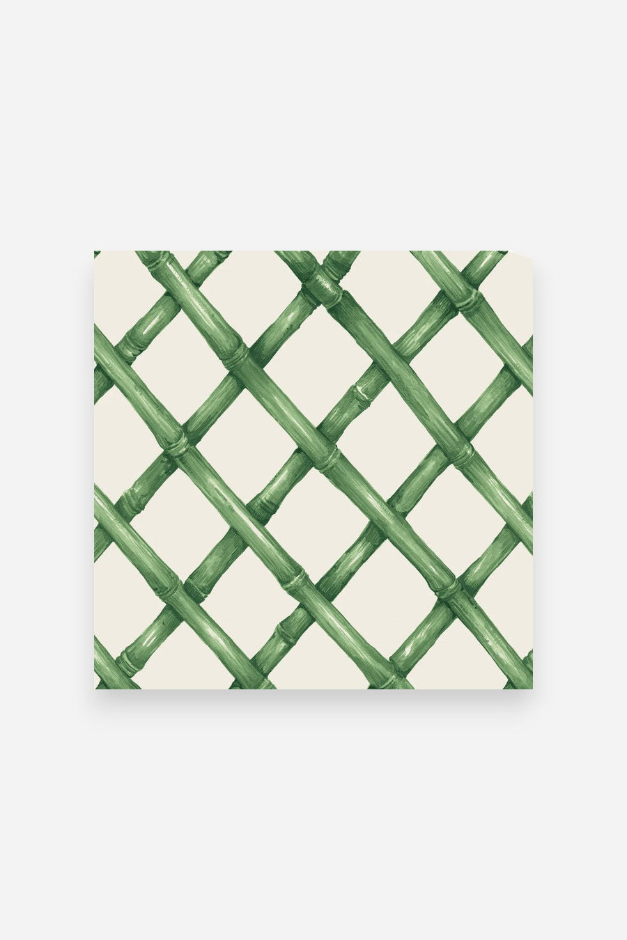 Hester & Cook Green Lattice Cocktail Napkins – front view