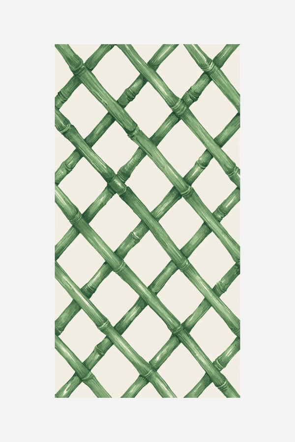 Hester & Cook Green Lattice Guest Napkins
