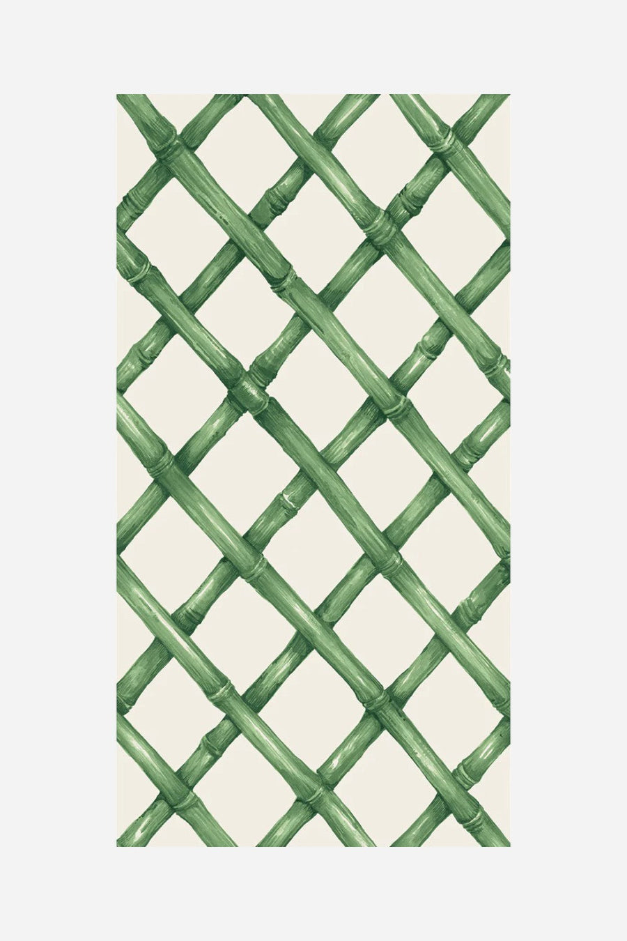 Hester & Cook Green Lattice Guest Napkins – front view