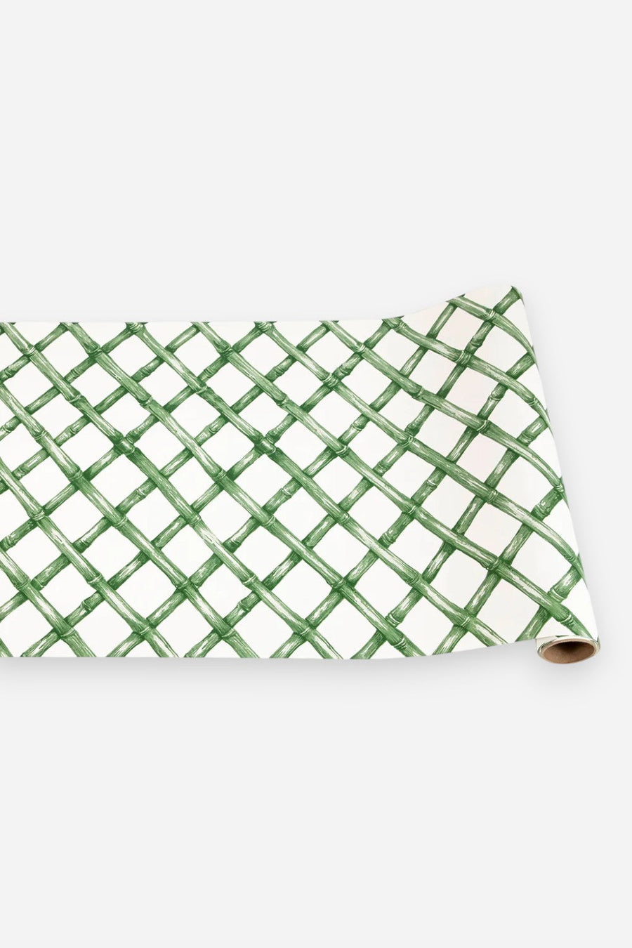 Hester & Cook Green Lattice Runner – front view