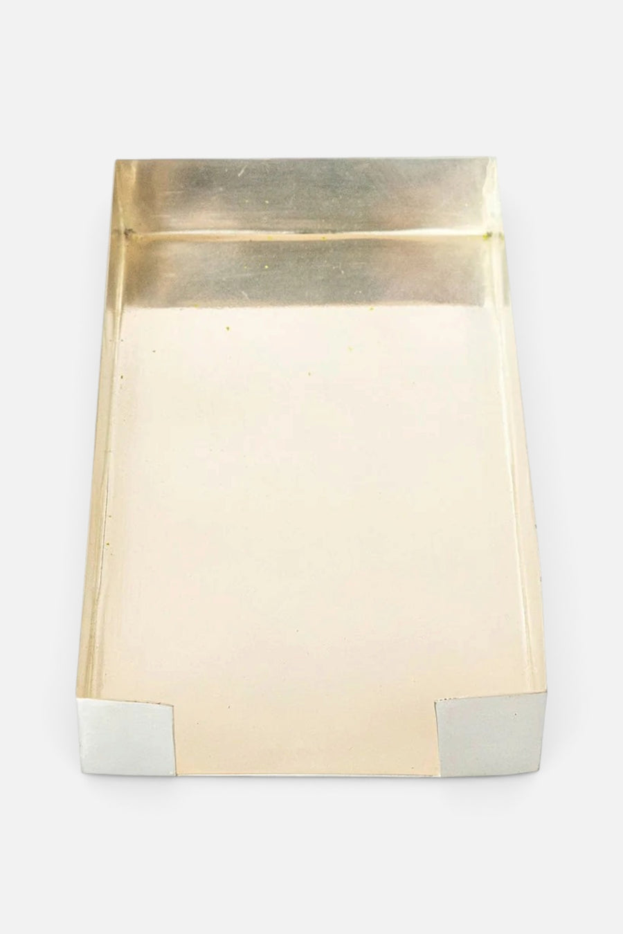 Hester & Cook Guest Napkin Holder in Silver – front view
