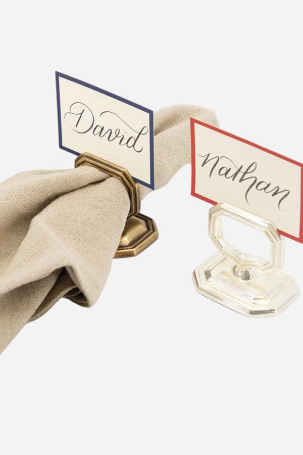 Hester & Cook Napkin Ring with Place Card Holder