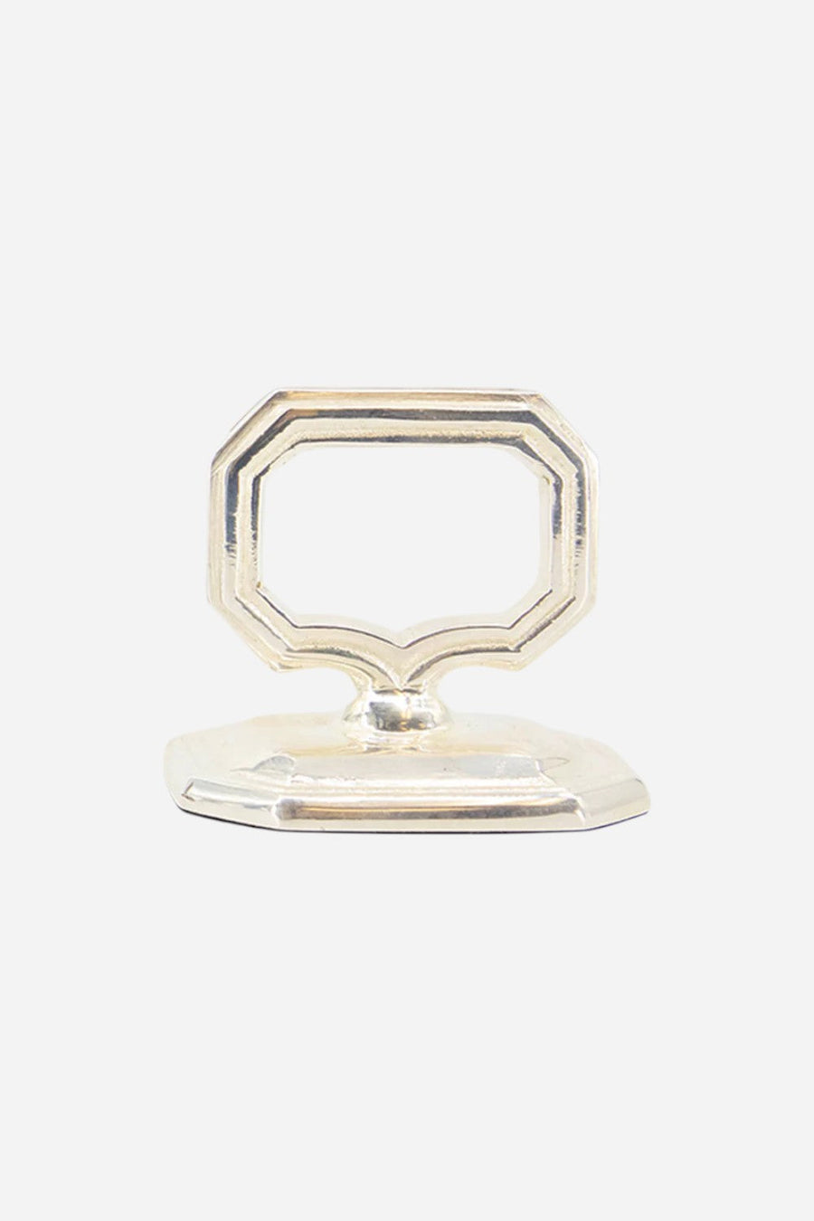 Hester & Cook Napkin Ring with Place Card Holder – side view
