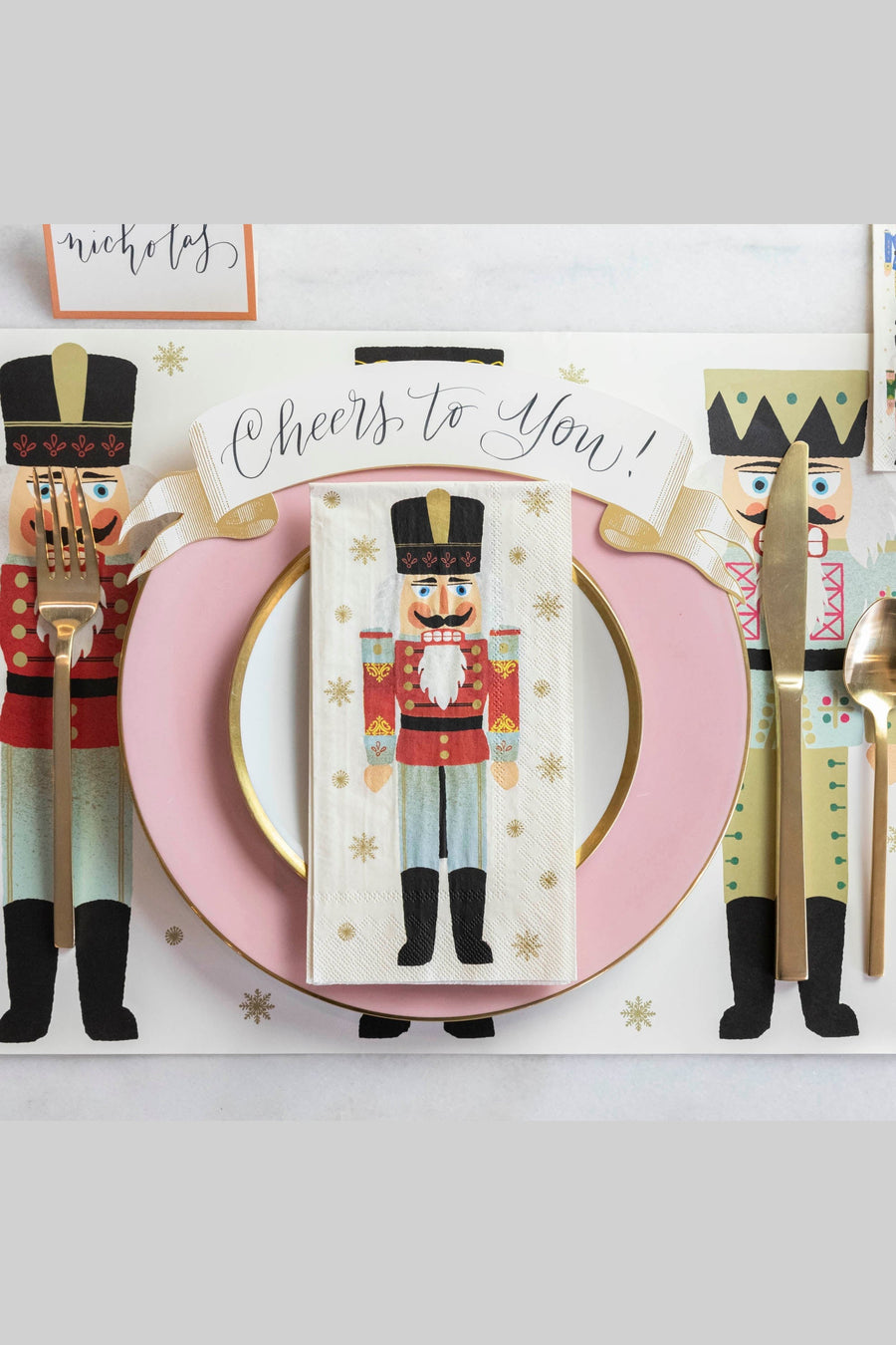 Hester & Cook Nutcrackers Guest Napkins – alternate