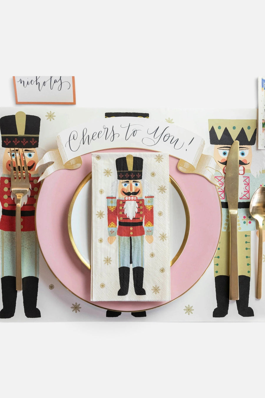 Hester & Cook Nutcrackers Guest Napkins – back view