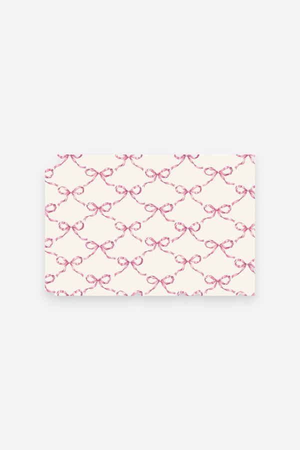 Hester & Cook Pink Bow Lattice Placemat