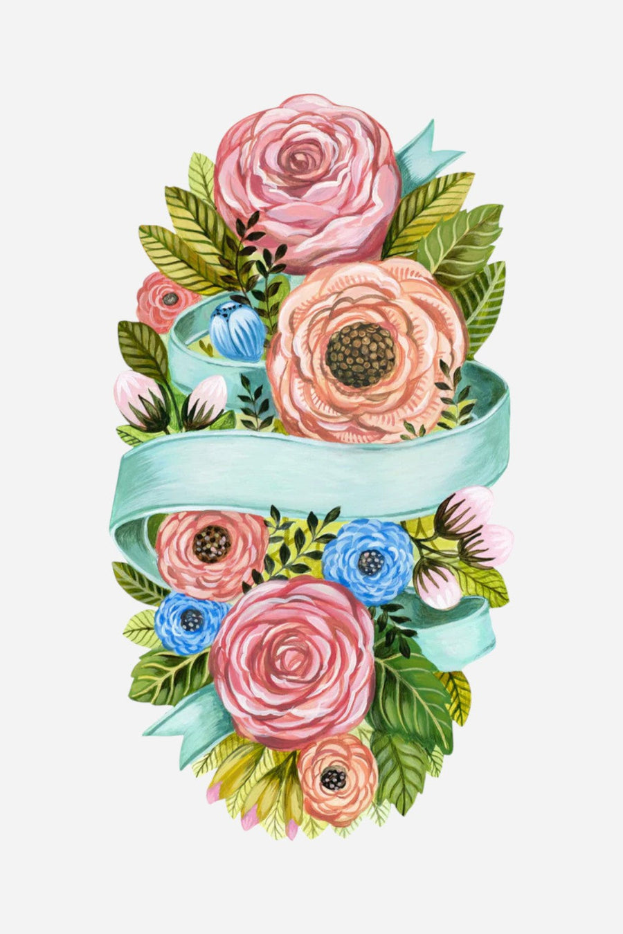 Hester & Cook Spring Floral Table Accent – front view