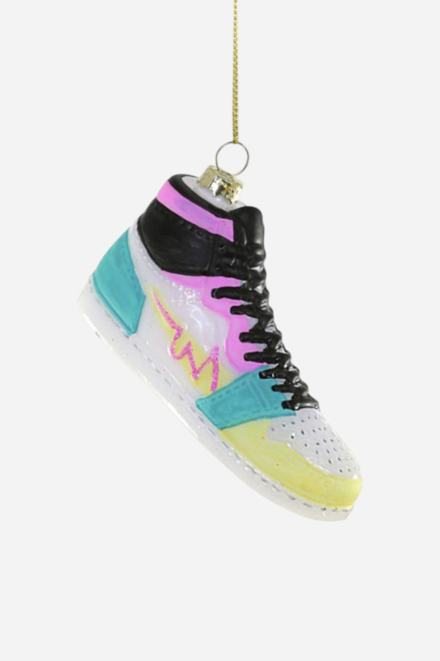 High Top Sneaker Ornament – front view