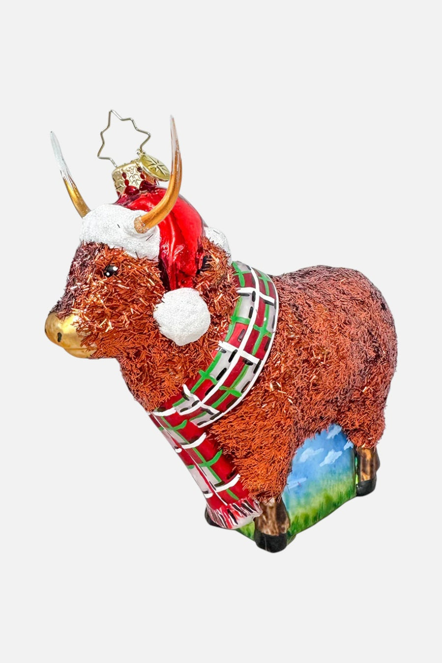 Highland Holiday Ornament – three-quarter view