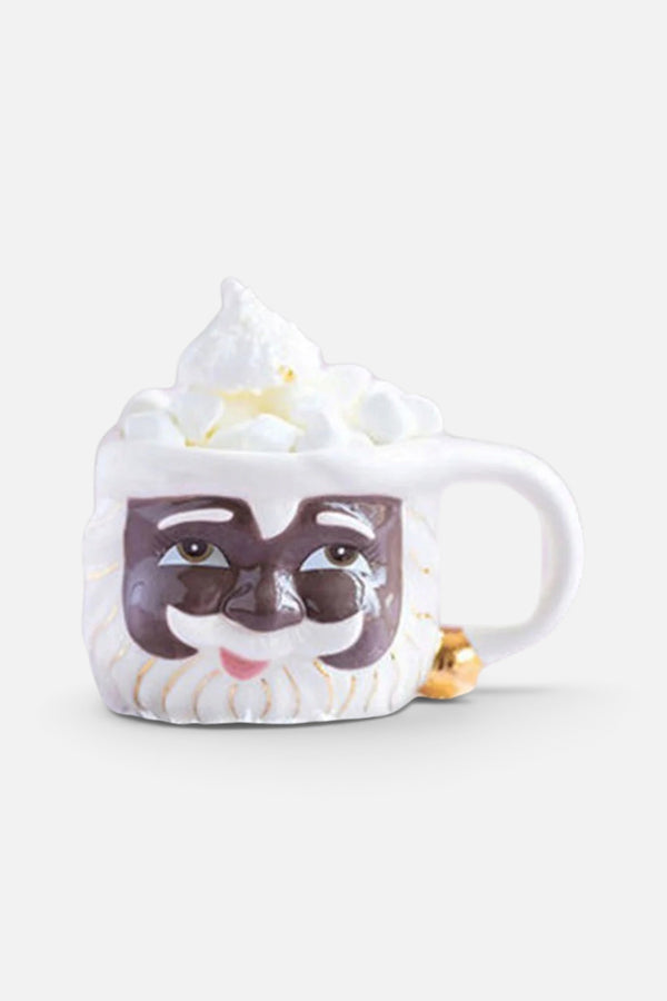 Holiday African American Papa Noel Santa Mug