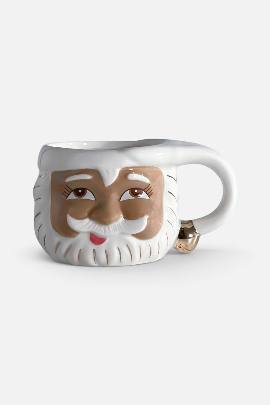 Holiday Papa Noel Brown Santa Mug – front view