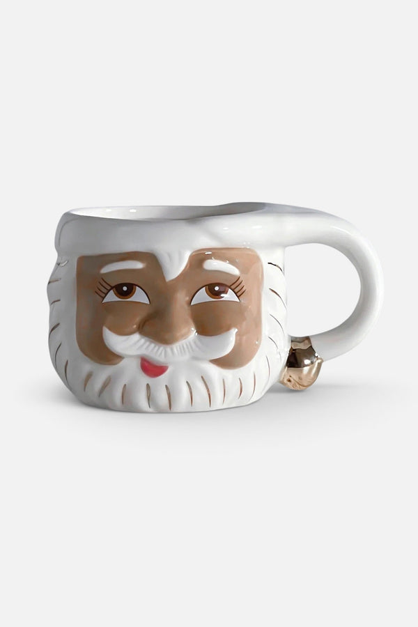 Holiday Papa Noel Brown Santa Mug