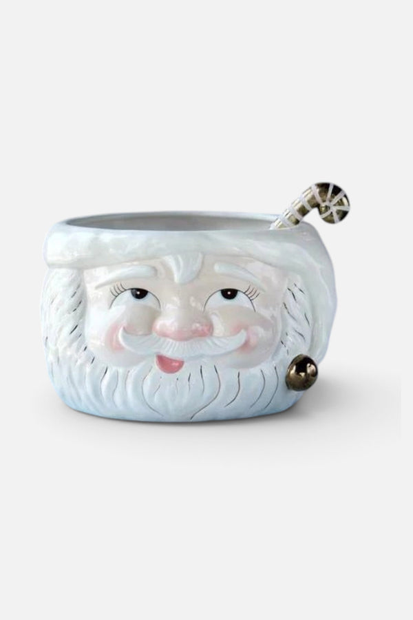 Holiday Papa Noel Santa Punch Bowl