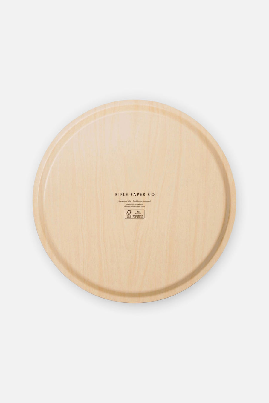 Holiday Tree Round Tray – side view