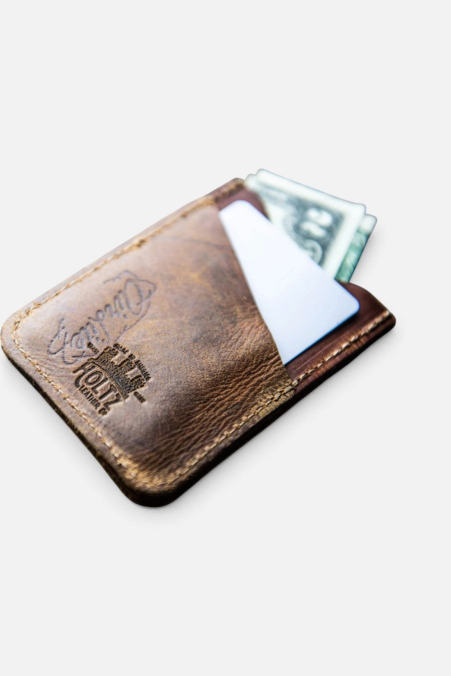 Holtz Leather Co. Colossus of Clout Front Pocket Wallet – back view