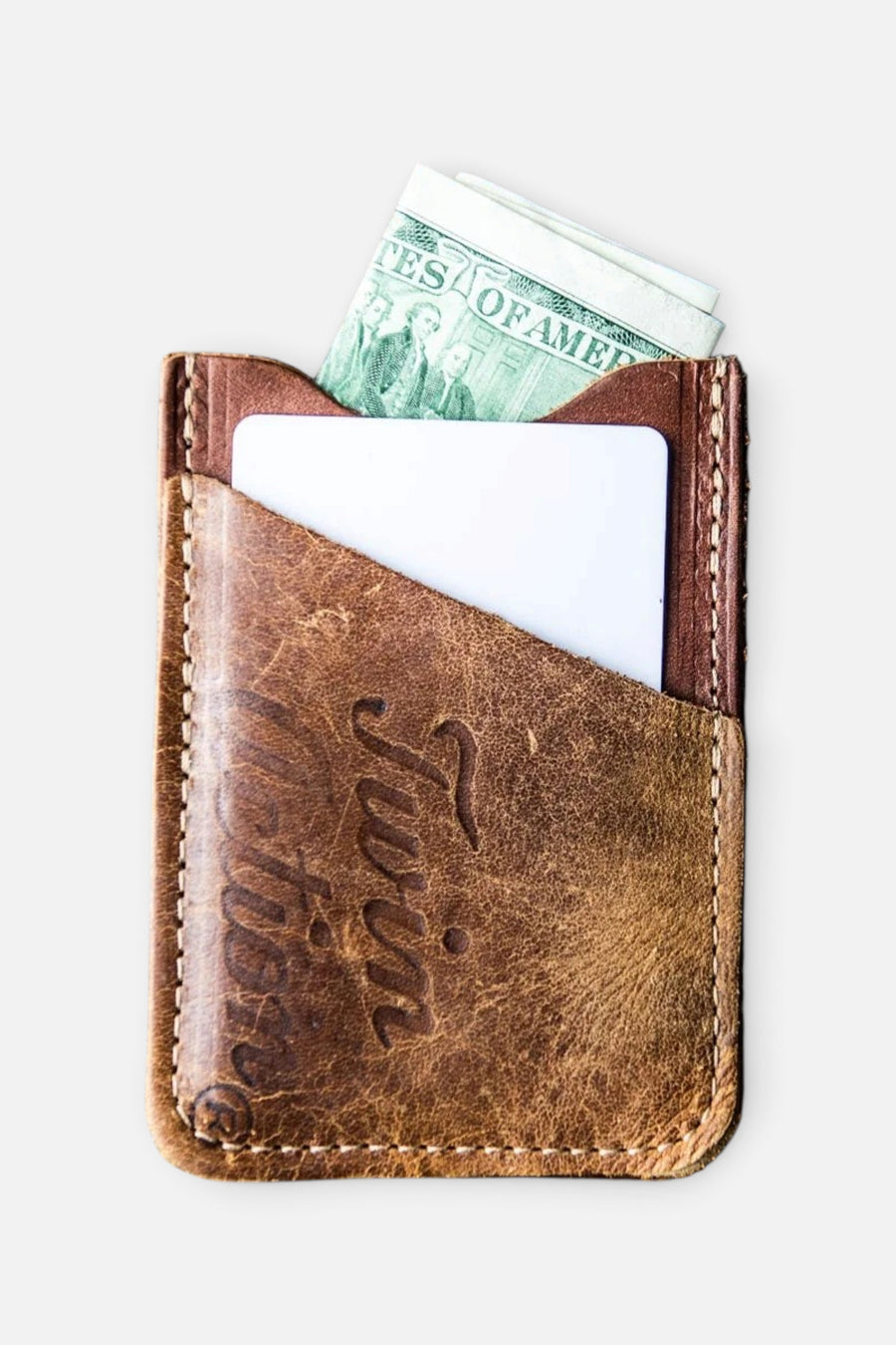 Holtz Leather Co. Colossus of Clout Front Pocket Wallet – front view