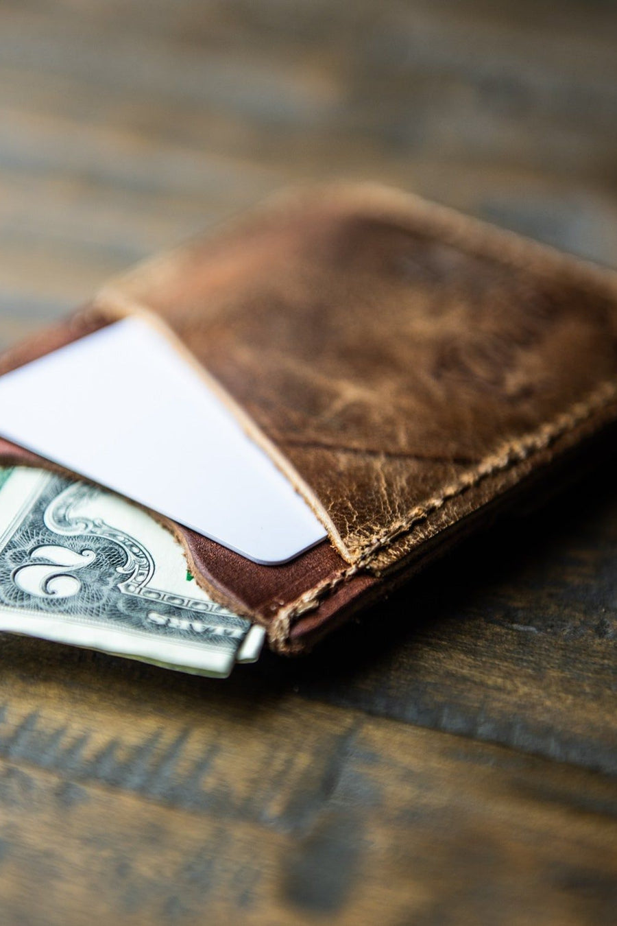 Holtz Leather Co. Colossus of Clout Front Pocket Wallet – side view