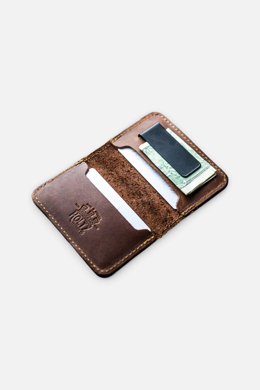 Holtz Leather Co. Great Bambino Front Pocket Wallet – back view
