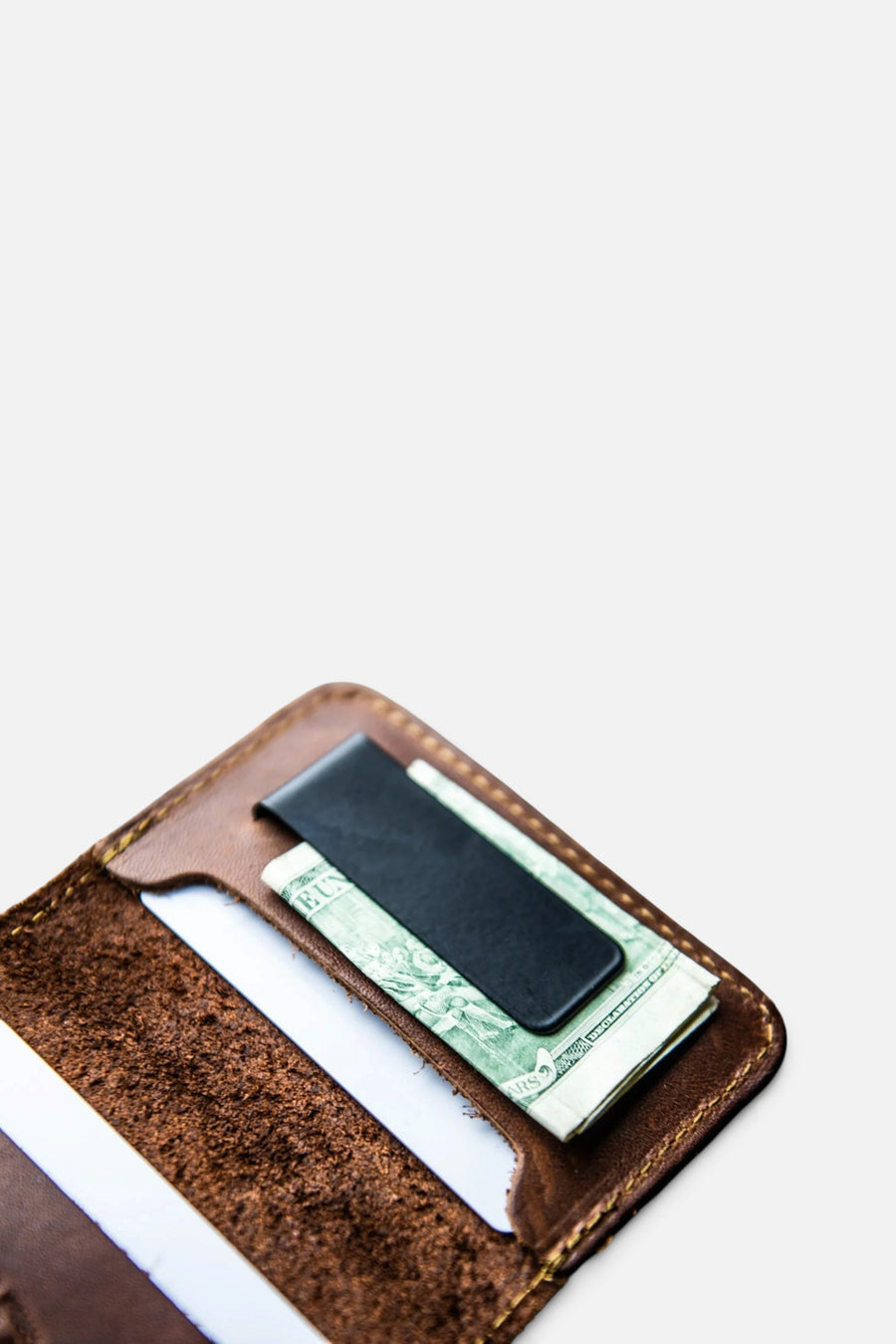Holtz Leather Co. Great Bambino Front Pocket Wallet – detail