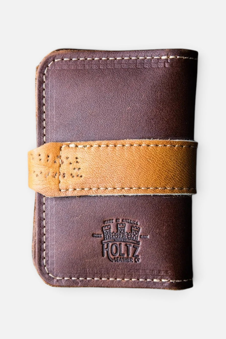 Holtz Leather Co. Sultan of Swat Snap Front Pocket Wallet – back view