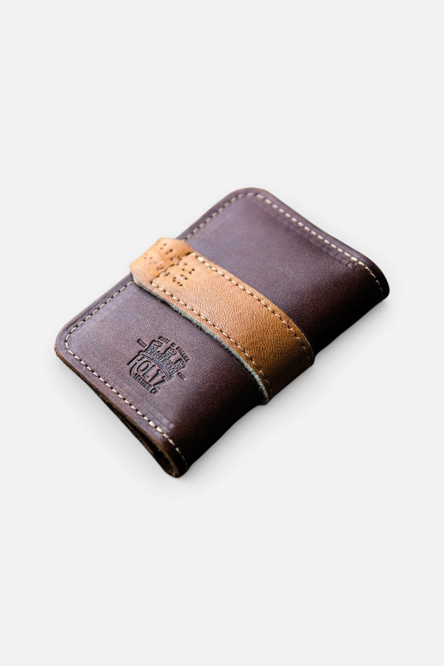 Holtz Leather Co. Sultan of Swat Snap Front Pocket Wallet – detail