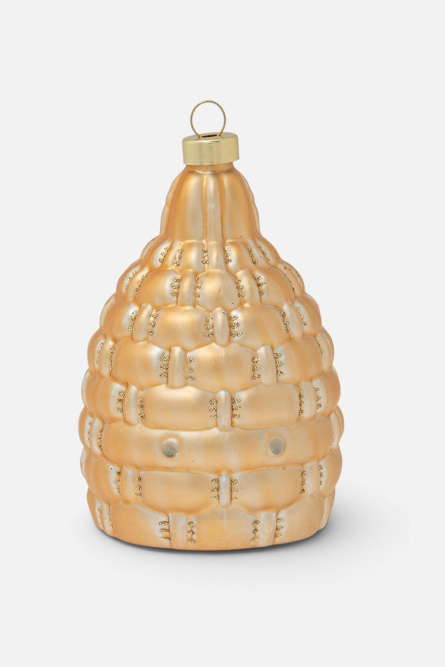 Honey Bee Hive Ornament – three-quarter view