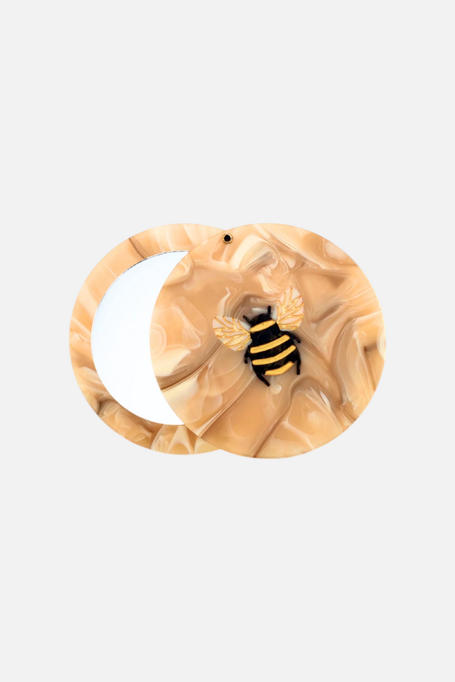Solar Eclipse Honey Bee Compact Mirror