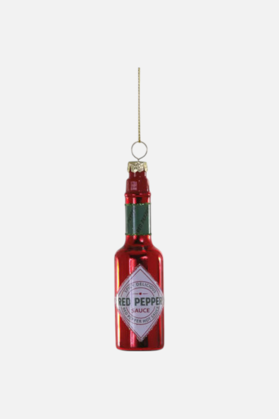 Hot Sauce Red Ornament – front view