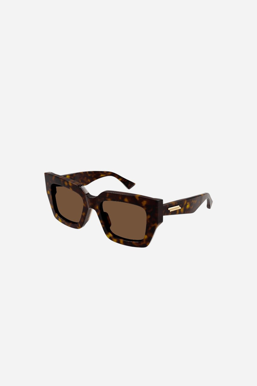 BOTTEGA VENETA Square Sunglasses in Havana (Bv1212s-002 52)