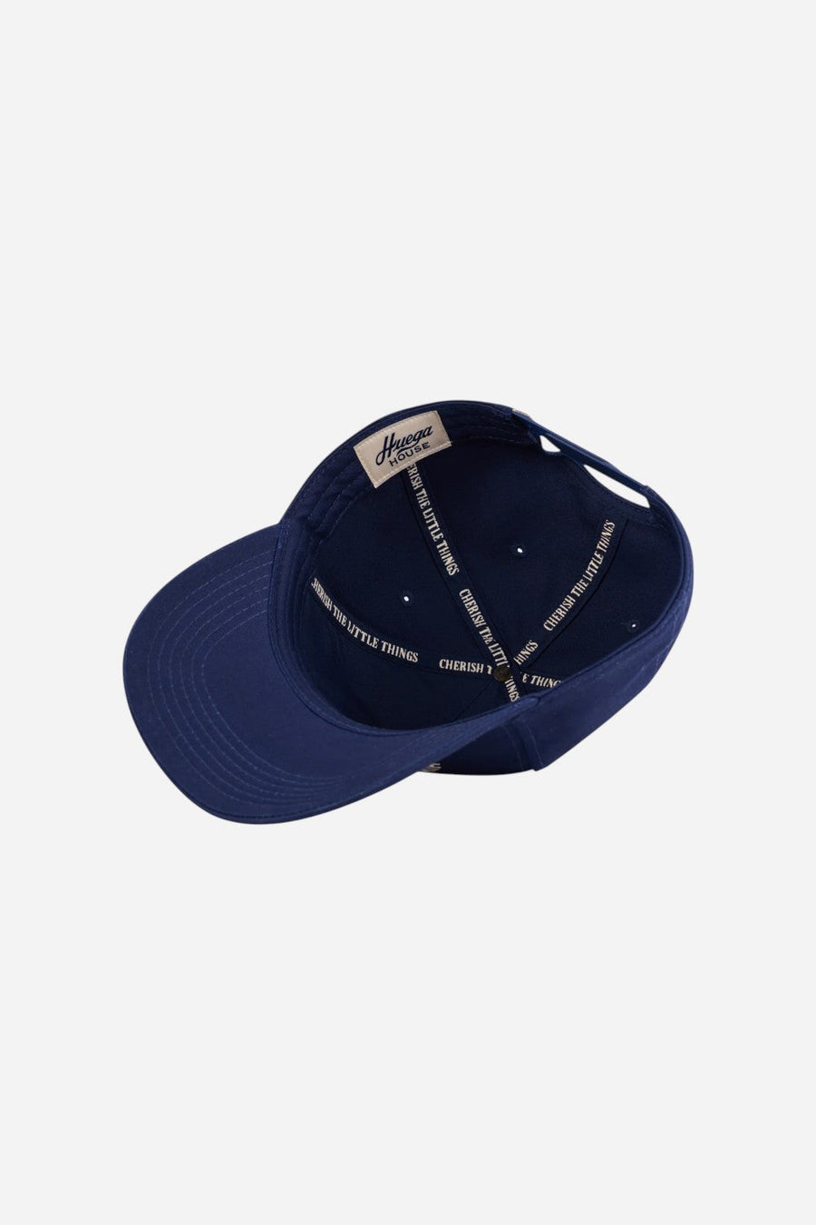 Huega House Athletic Association | Navy Hat – detail