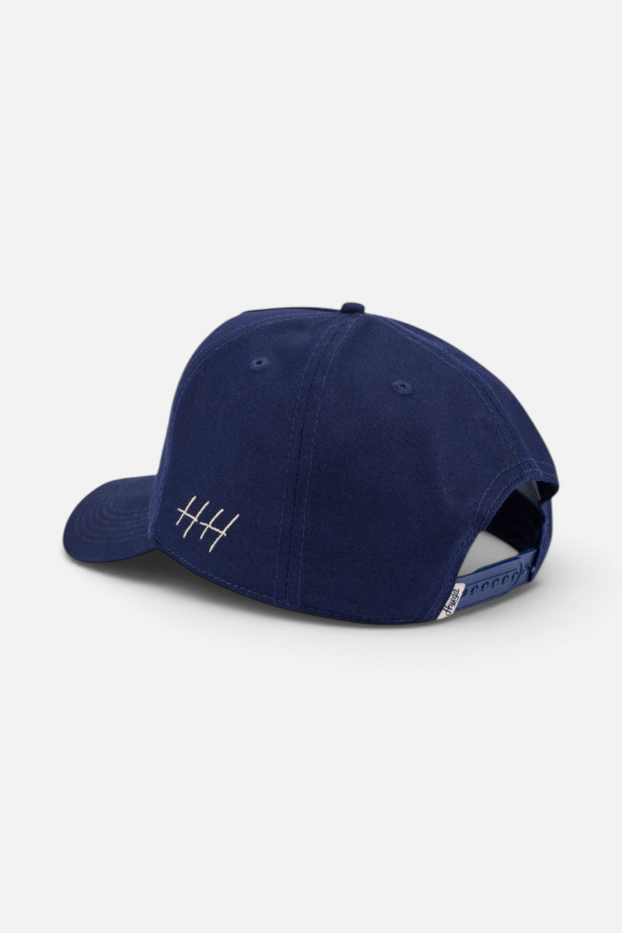 Huega House Athletic Association | Navy Hat – side view