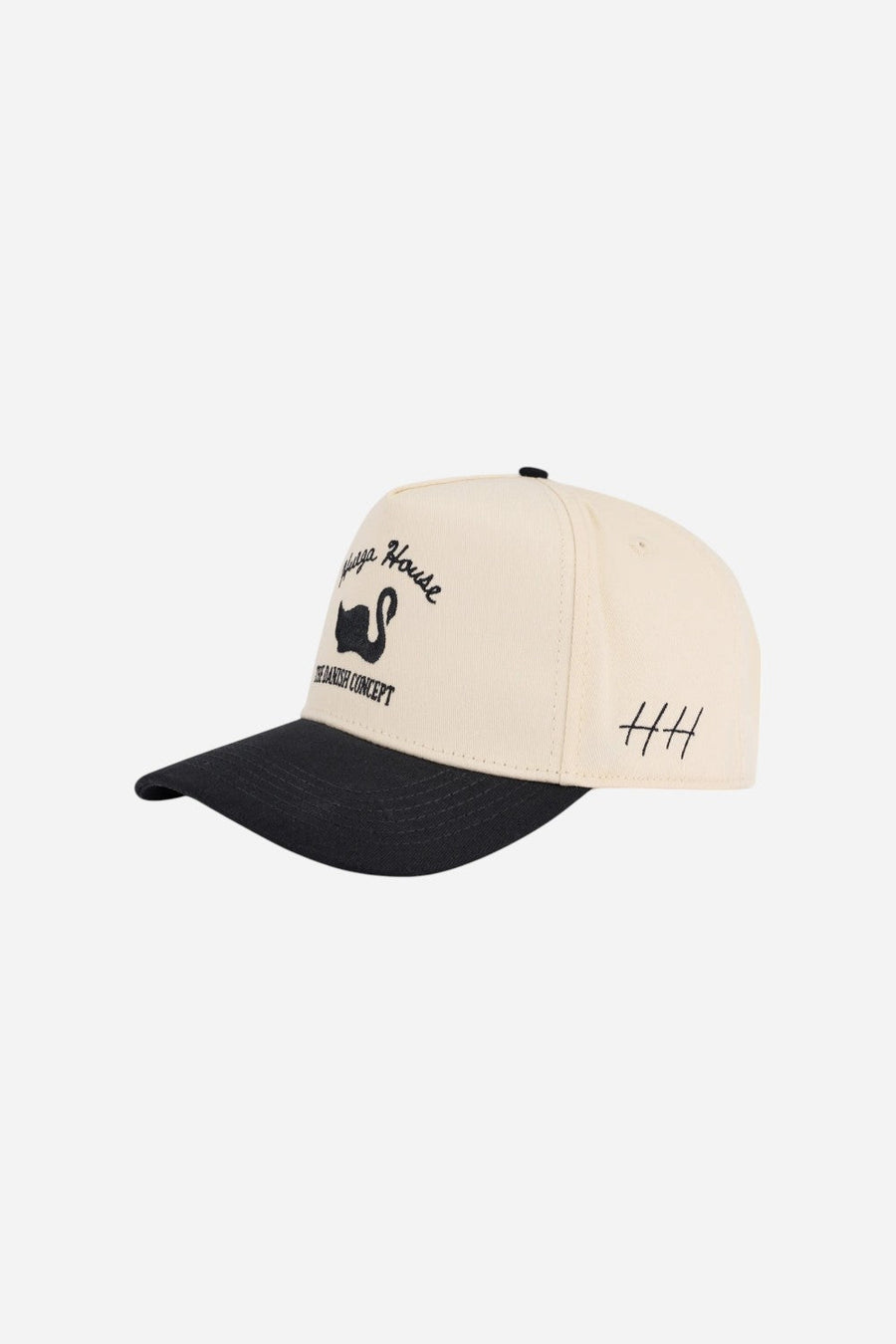 Huega House Vintage Swan | Black & Natural – side view