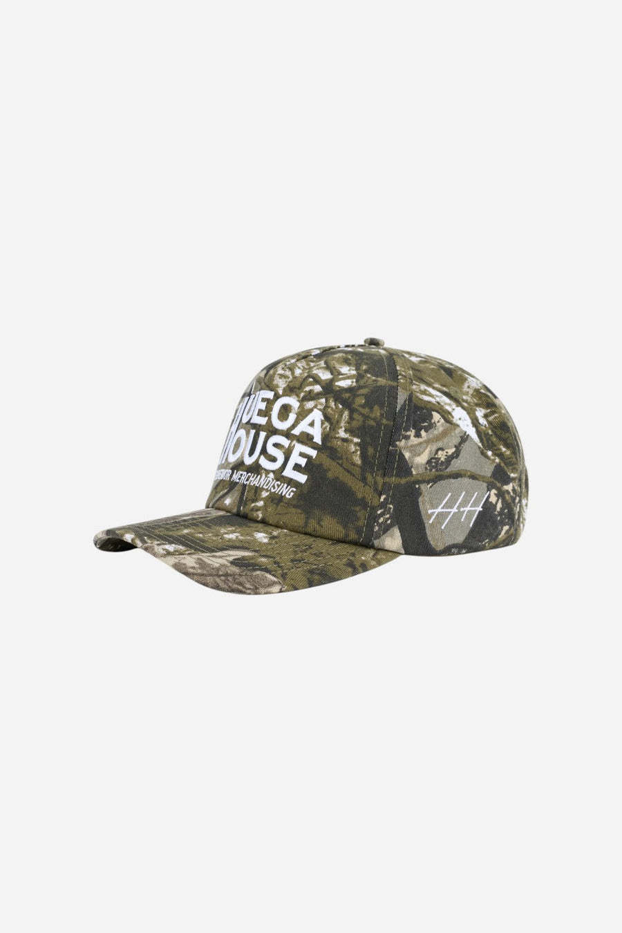 Huega House Woodland | Dark Camo Mid Profile Hat – back view