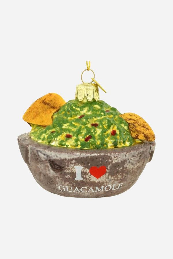 I Love Guacamole Glass Ornament