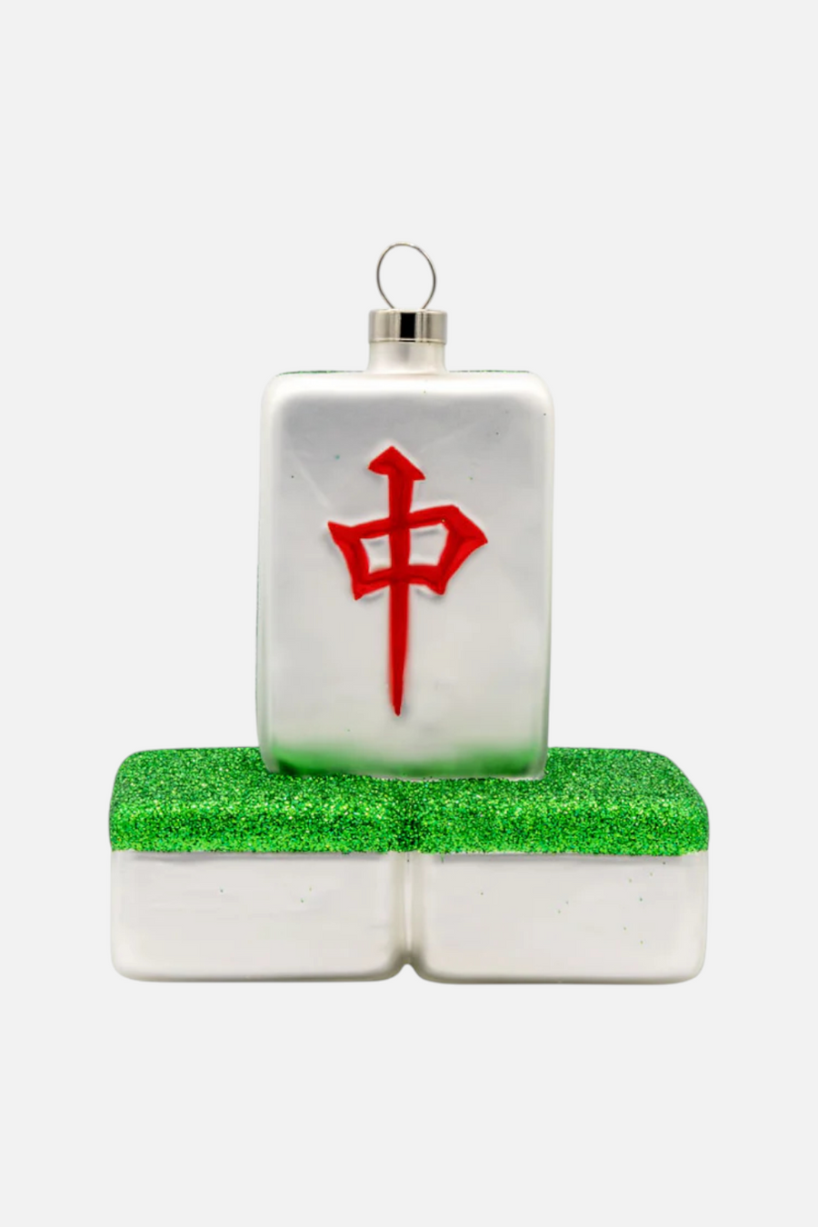 I Love Mahjong Ornament – front view