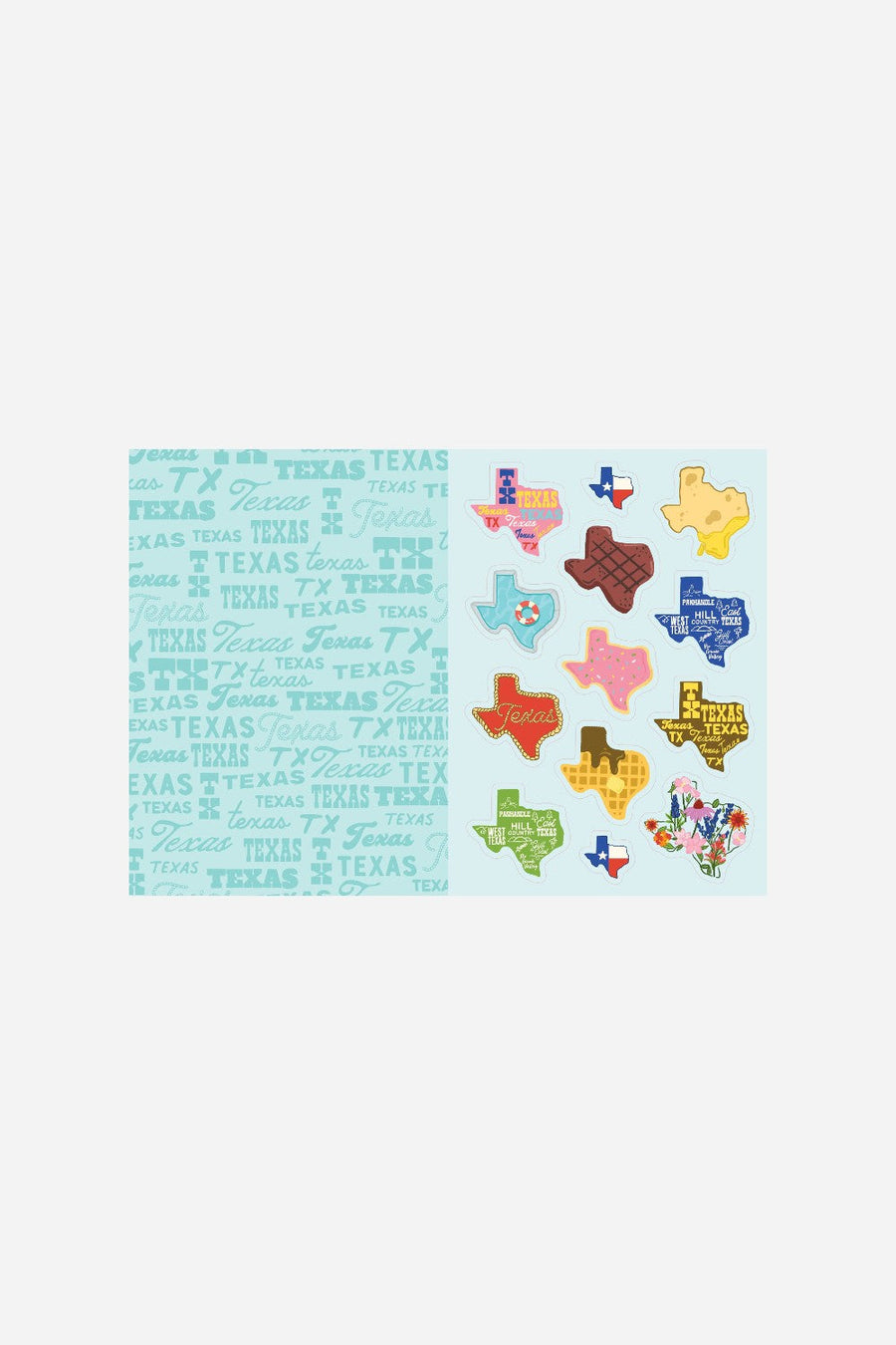 I Love Texas Sticker Book – detail