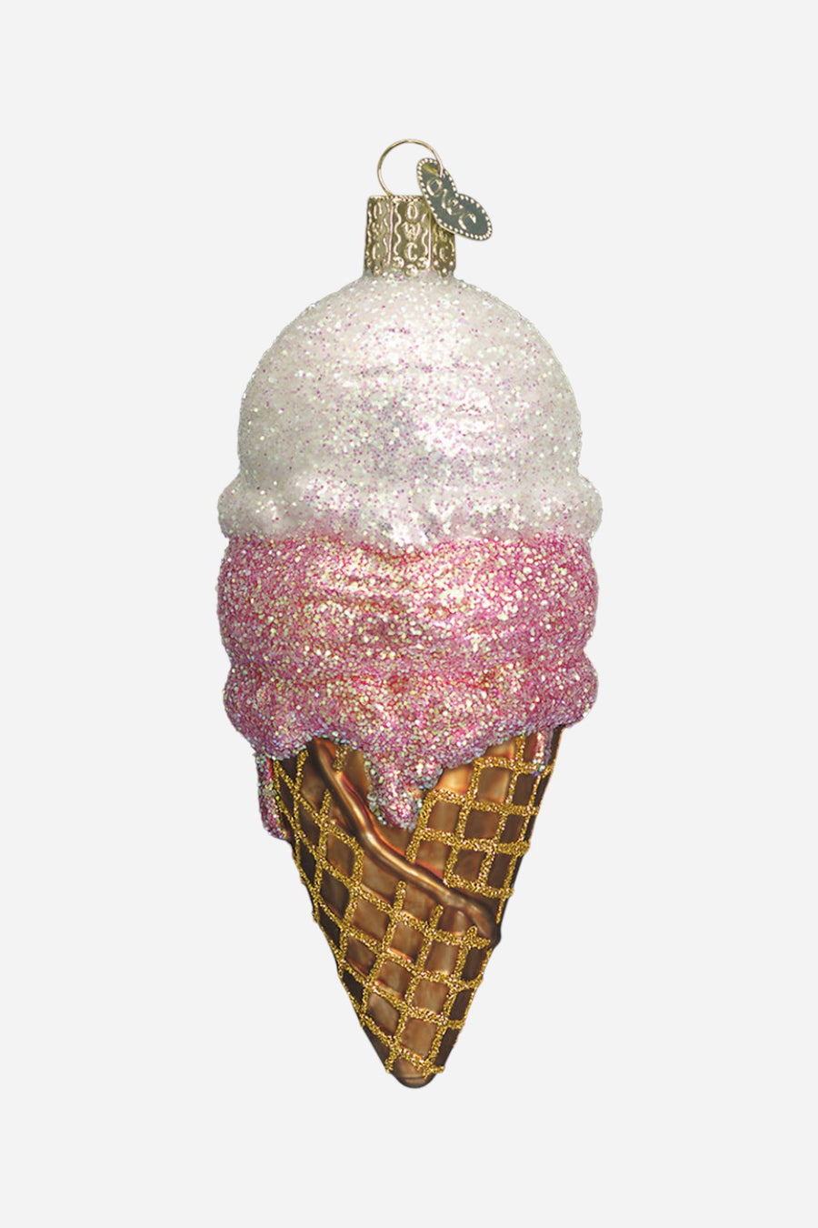 Ice Cream Cone Ornament – front view