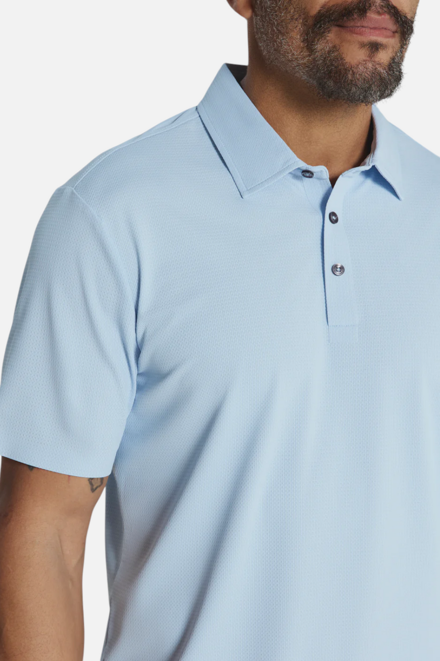 7 Diamonds Reeve Polo in Ice Blue