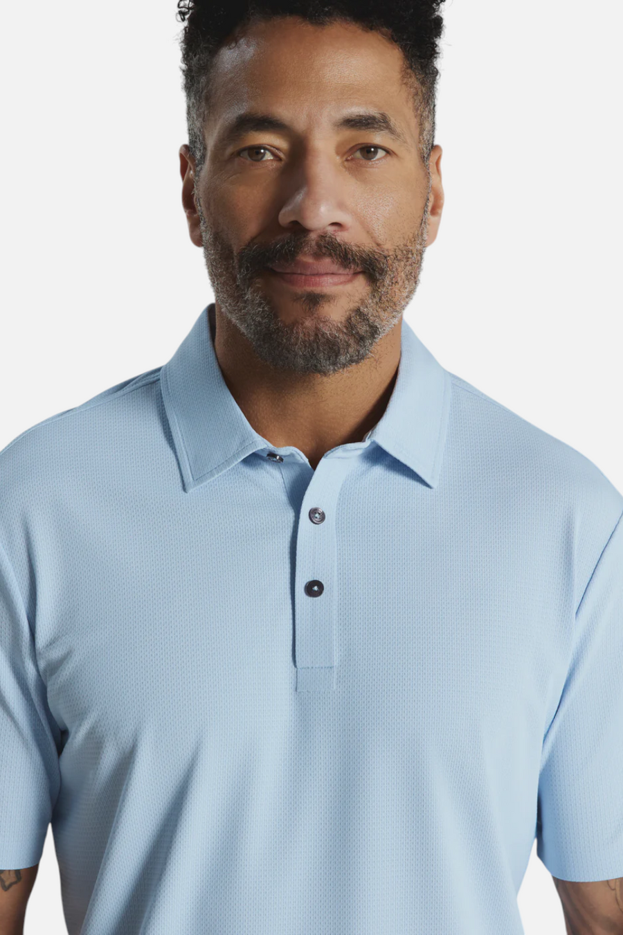 7 Diamonds Reeve Polo in Ice Blue