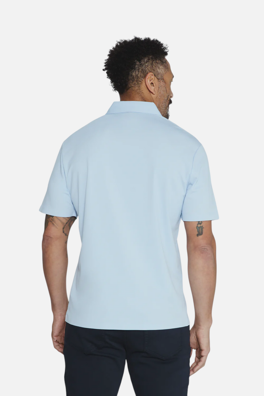 7 Diamonds Reeve Polo in Ice Blue